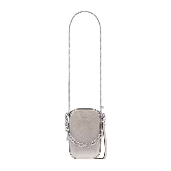 KATE SPADE New York Jolie Metallic Chain Phone Crossbody+Additional Chain Strap - Picture 1 of 16